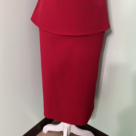 Stop staring 2 piece vintage retro pinup polka dot skirt and blouse - Picture 3 of 11